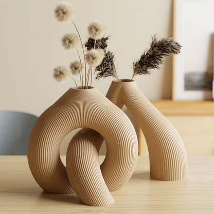 Áureo – Vaso Escultural Duplo