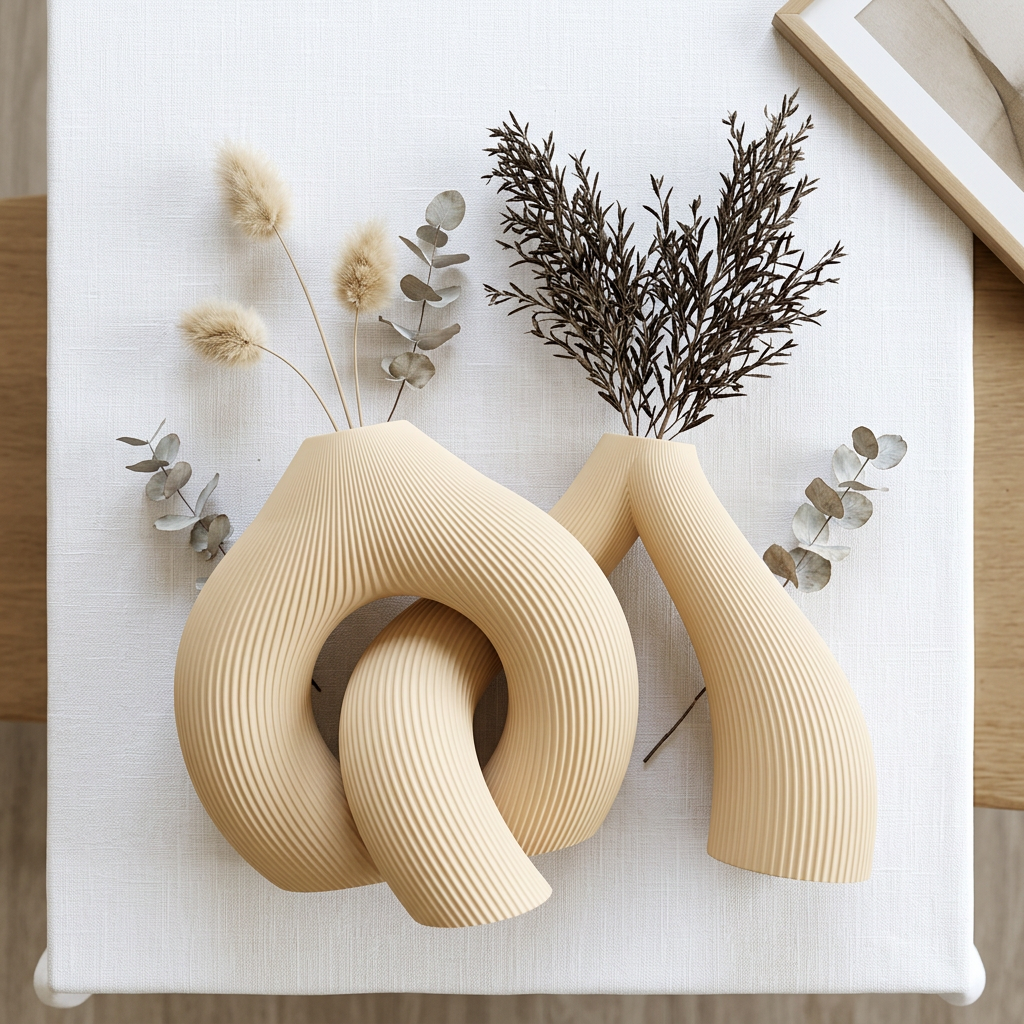 Áureo – Vaso Escultural Duplo