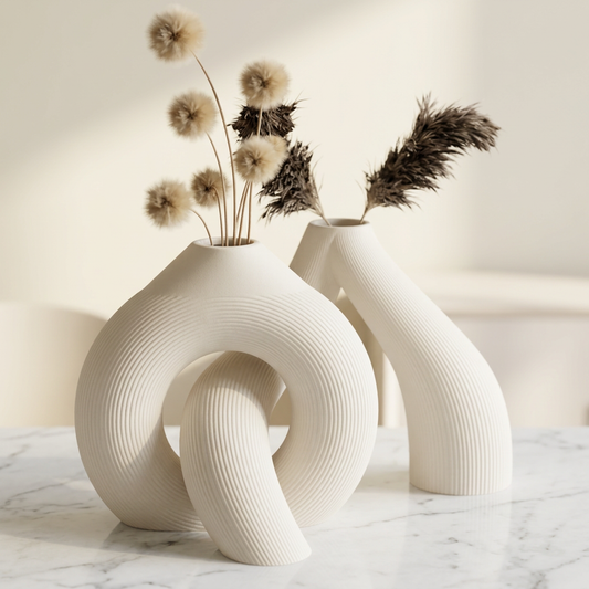 Áureo – Vaso Escultural Duplo
